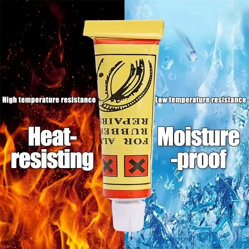 Colle de réparation de pneus 6ml pour voiture, moto, vélo – Agent de vulcanisation d'urgence portable pour réparation de chambre à air