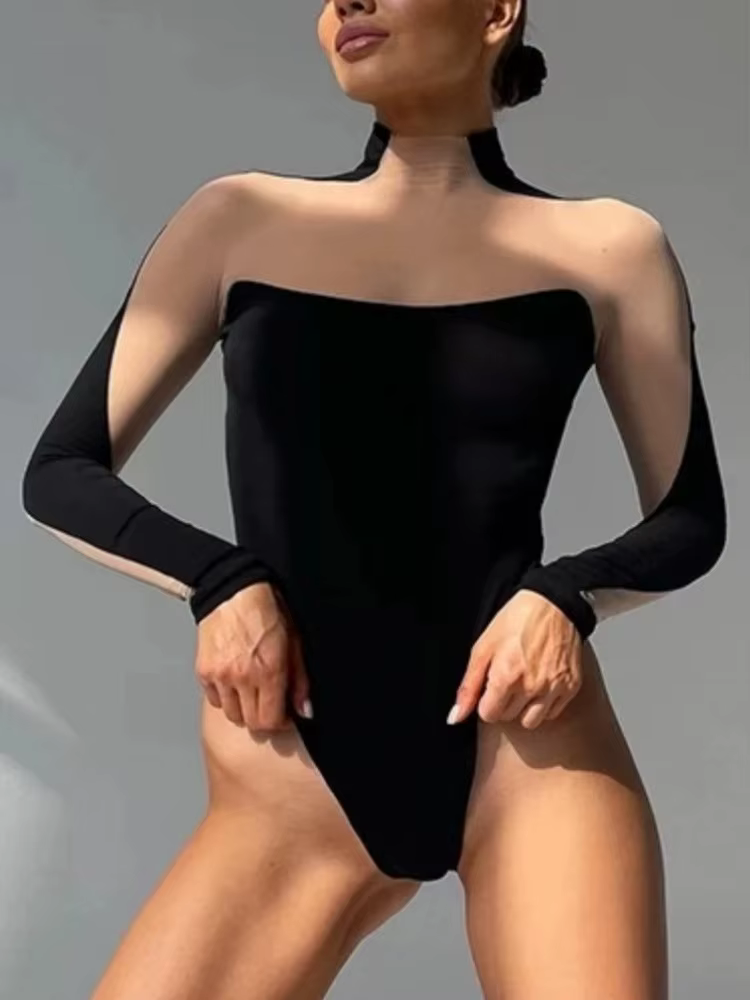 Body épissage en maille transparente