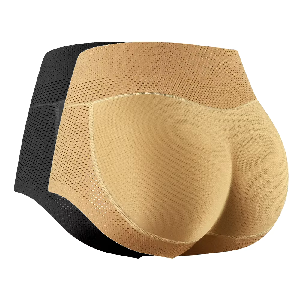Femmes corps Shaper fesses rembourrées culotte taille moyenne hanche Pad faux bout