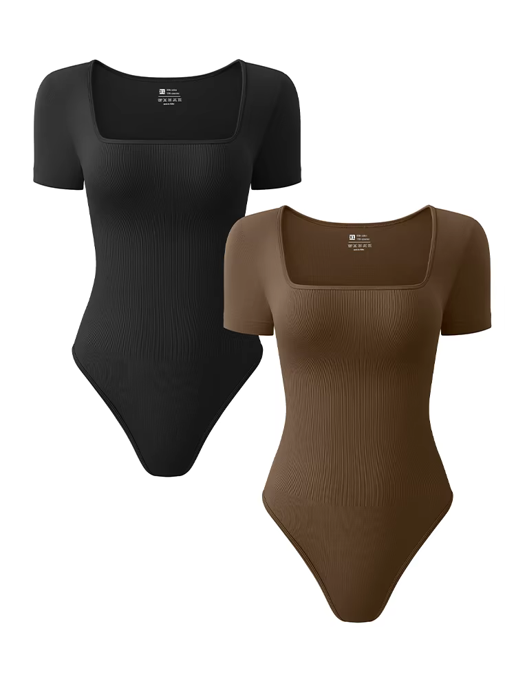 Maillot de bain une pièce à col carré pour femmes, barboteuses de batterie, costume de batterie de fibrYoga, lingerie sexy, sport, fitness, été