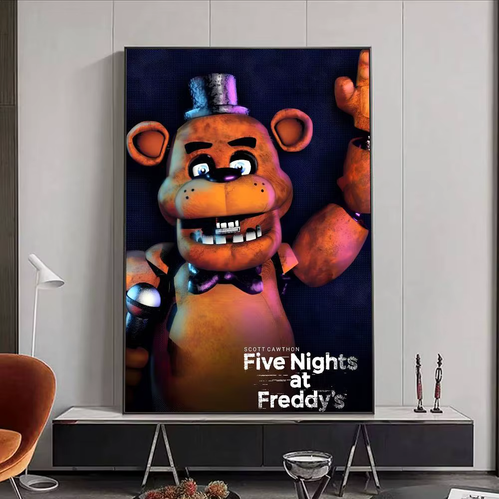 FNAF – affiche de groupe ultime cinq nuits-at-freddys, affiche d'art HD pour la maison, salon, bar, bureau, décoration collante, imperméable