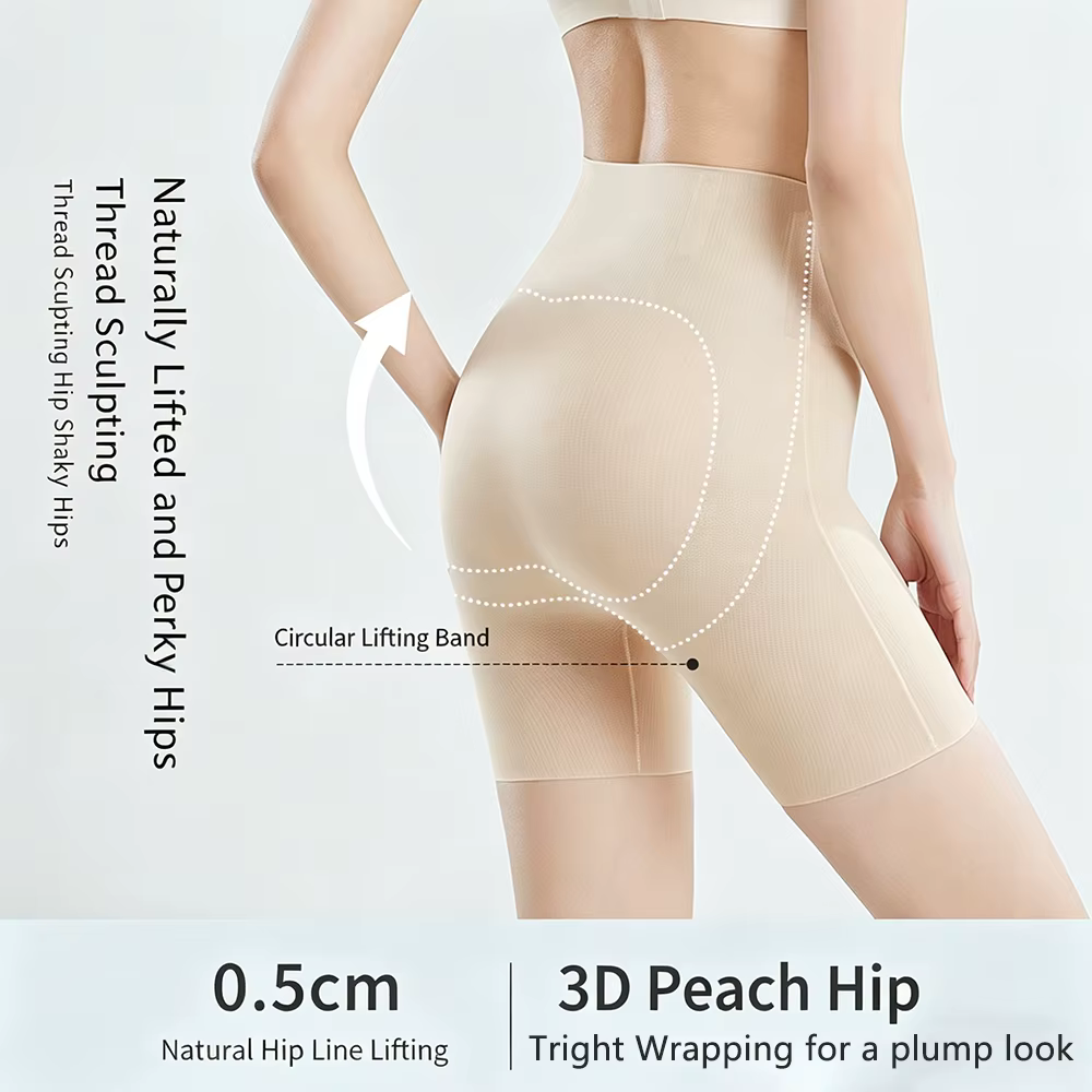 Shorty gainant taille haute pour femme
