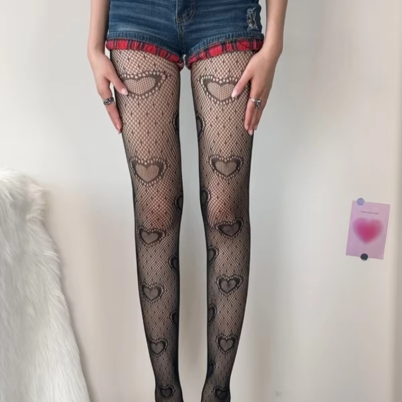 Collants en maille à fleurs pour femmes, collants en résille blancs, bas évidés respirants fins, fille japonaise, Lolita Ins, été
