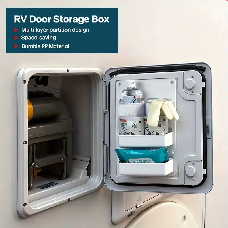Boîte de rangement pour porte de camping-car, caravane, fourgon, voiture, organisateur de rangement pour porte de véhicule, accessoires de voiture