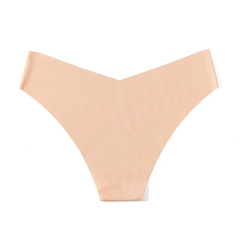 3 pièces/ensemble culottes pour femmes sous-vêtements sans couture coupe en V Lingerie respirante slips en Satin de soie