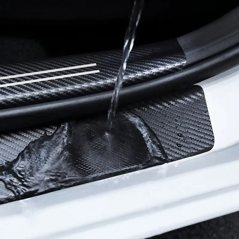 Autocollants de protection de seuil de porte de voiture en Fiber de carbone, imperméables, pour Kia Sportage Ceed Picanto Rio ProCeed Niro Stonic K7 K5 K8 K3