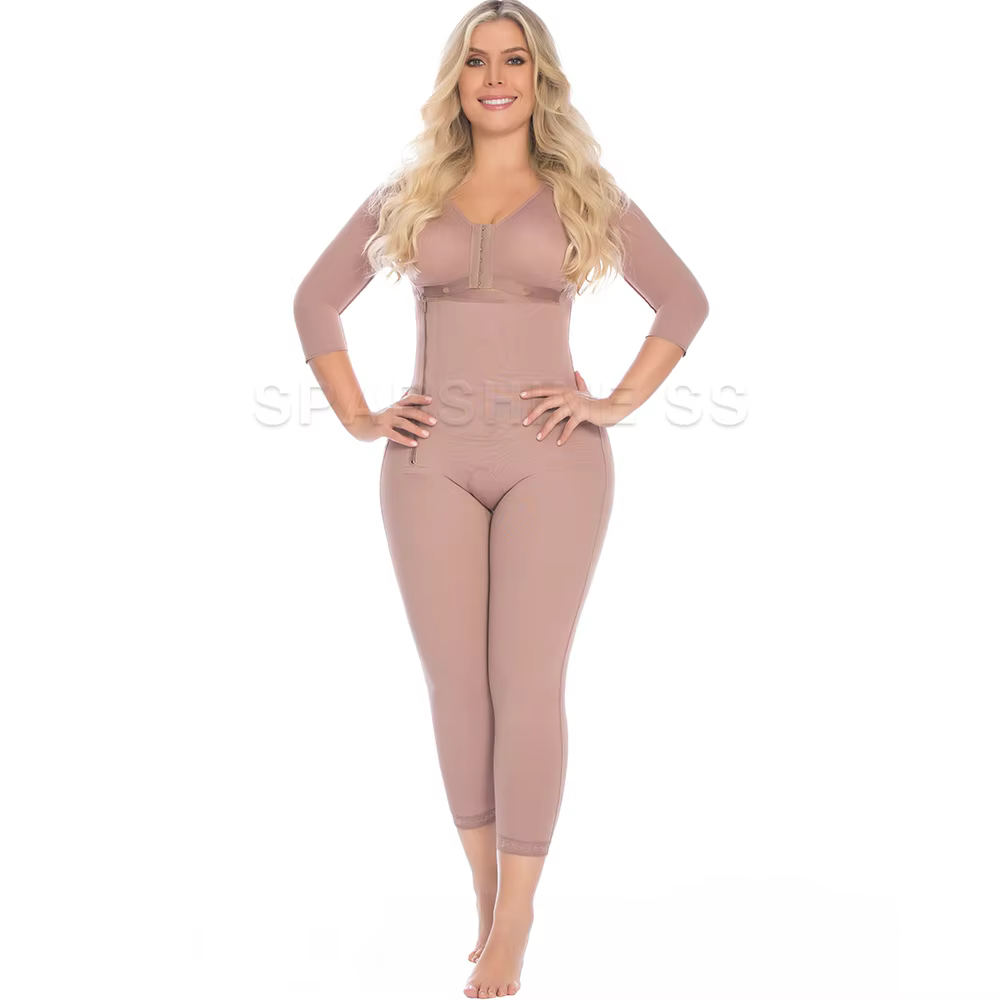 Body Shaper Faja Original colombien ceintures pour femmes post-partum minceur Shapewear avec soutien-gorge côté fermeture éclair haute Compression Corset