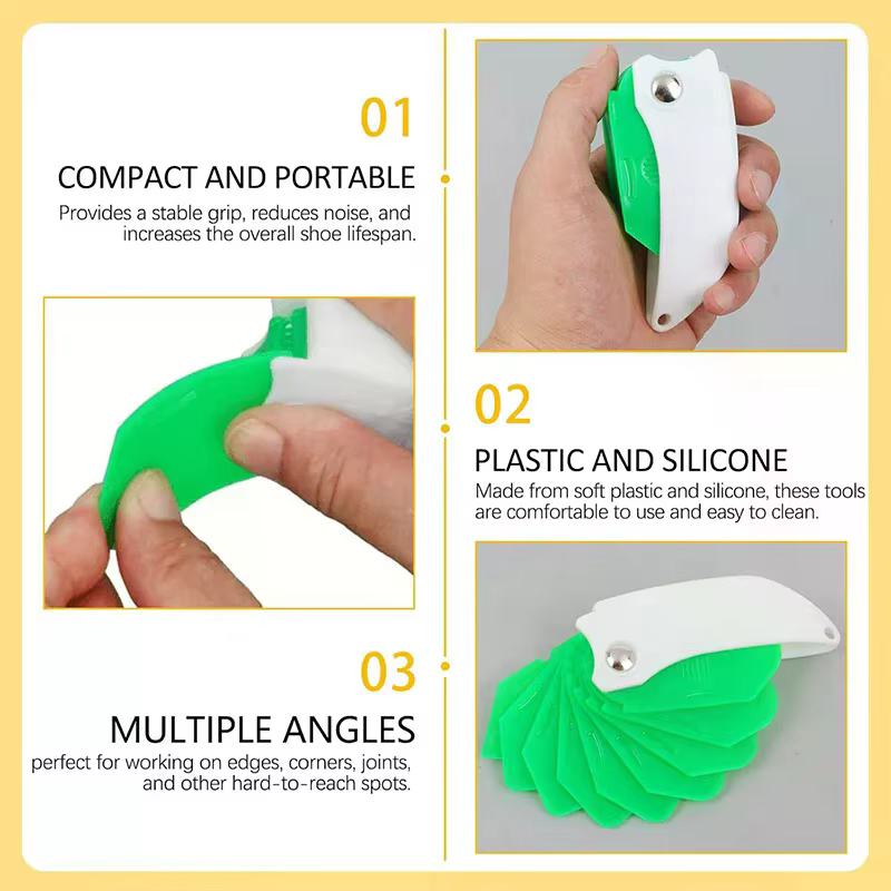 Grattoir à colle multifonction neuf en 1, coupe-colle pour verre, applicateur de scellage, grattoir pour l'élimination des bords des coulis des carreaux et des fenêtres