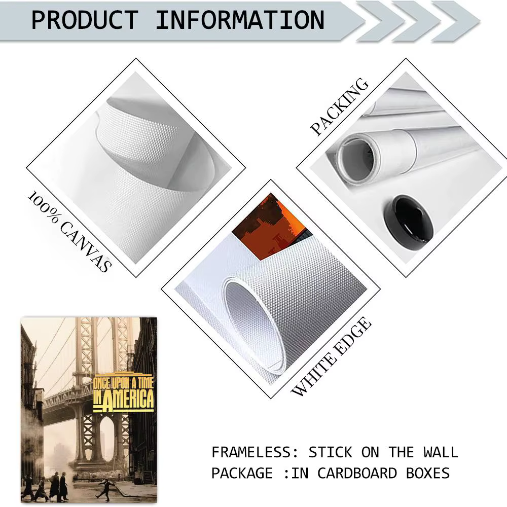 Affiche du film Il était une fois en amérique, impression HD, toile murale personnalisée, Photos d'art pour salon, décoration de maison, Durable