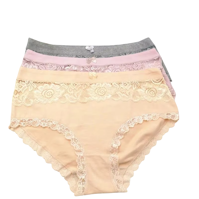 Culotte à fleurs en dentelle pour femmes