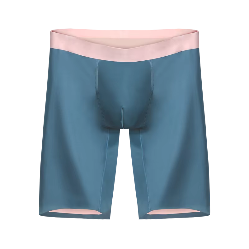 Slips de sport pour hommes, jambes allongées et gros seins, boxeurs antibactériens pour garçons, anti-usure, boxer pour jambes, tête