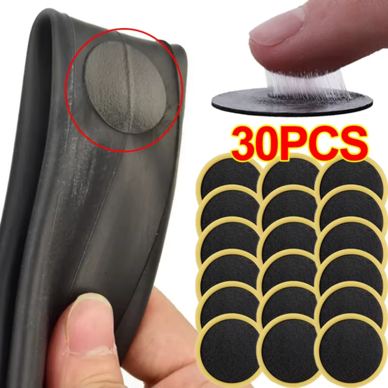 30/20/10PCS vélo sans colle pneu Patches outil réparation rapide pneu Protection Patch adhésif séchage rapide vélo accessoires
