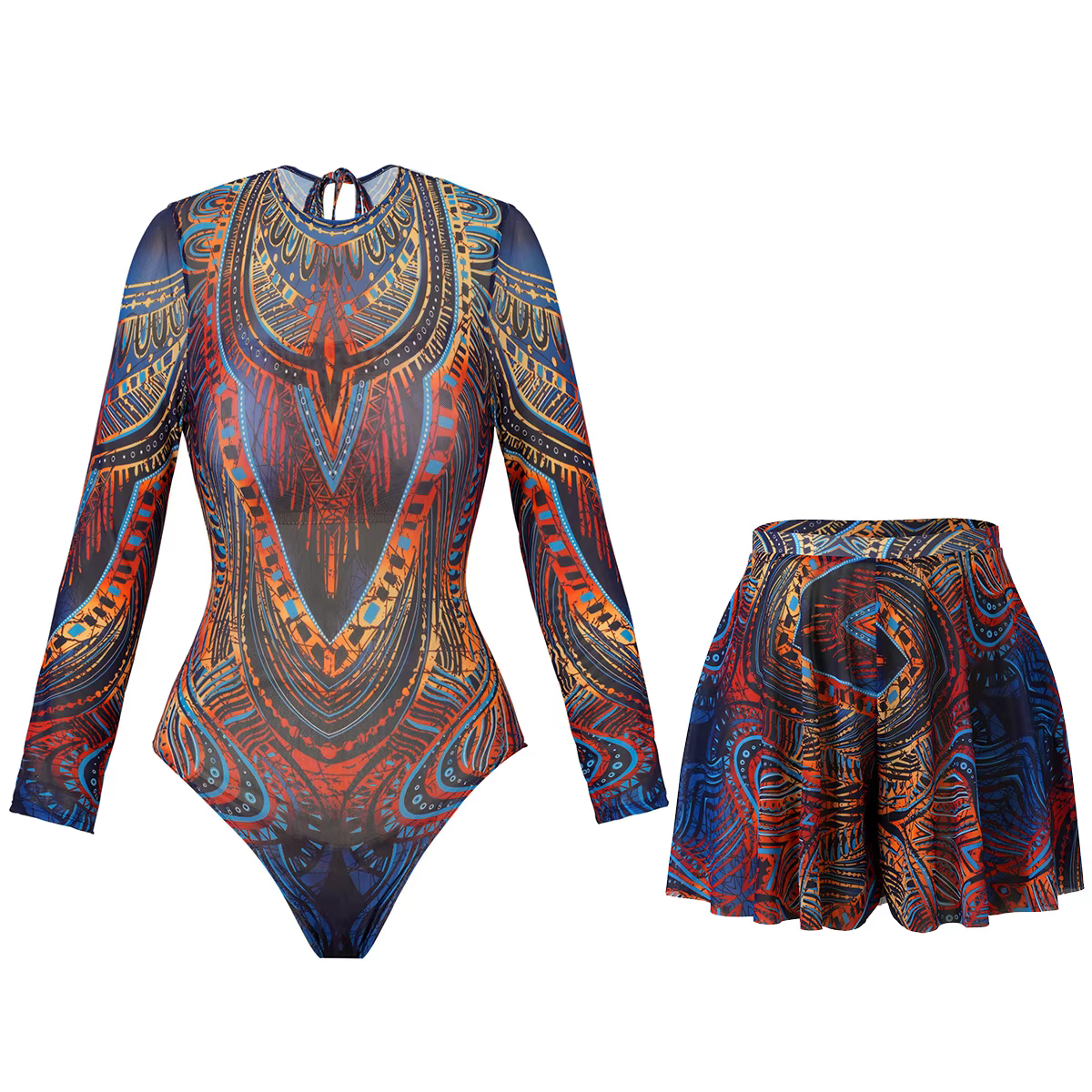 2 pièces ensembles maillot de bain et Shorts femmes été à manches longues maillot de bain ensemble Bikini plage couvrir maillot de bain Куwlьни