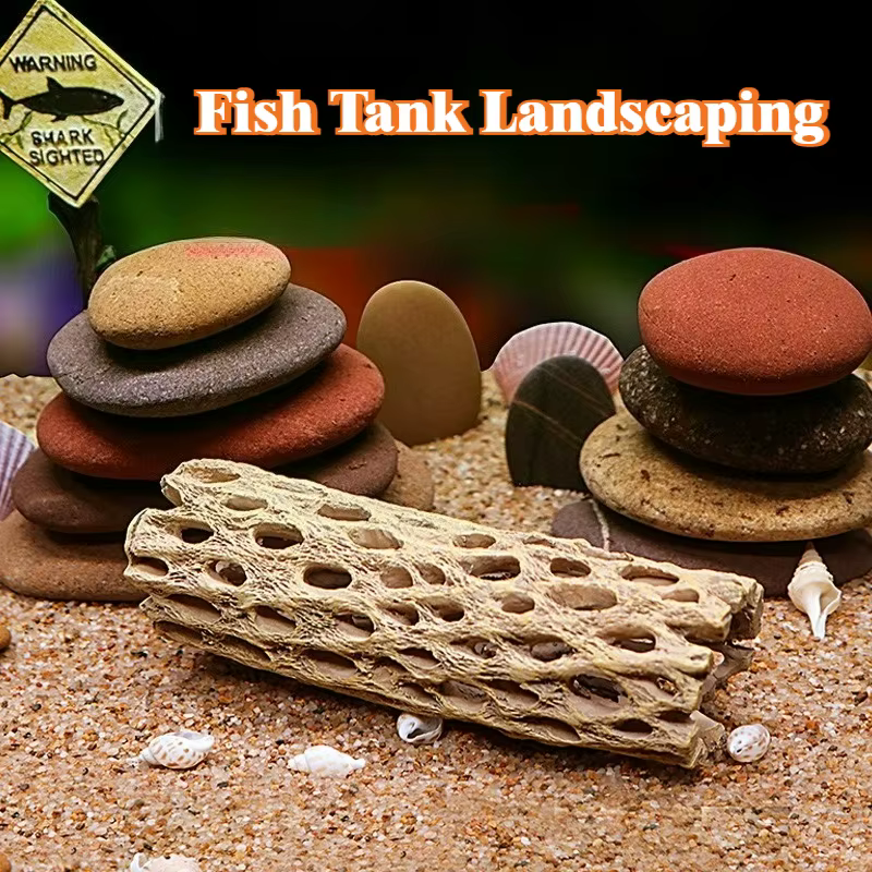 Grottes cachette d'aquarium, abri pour poissons et crevettes, trous d'élevage pour copeaux, décor d'aquarium, fournitures aquatiques pour animaux de compagnie