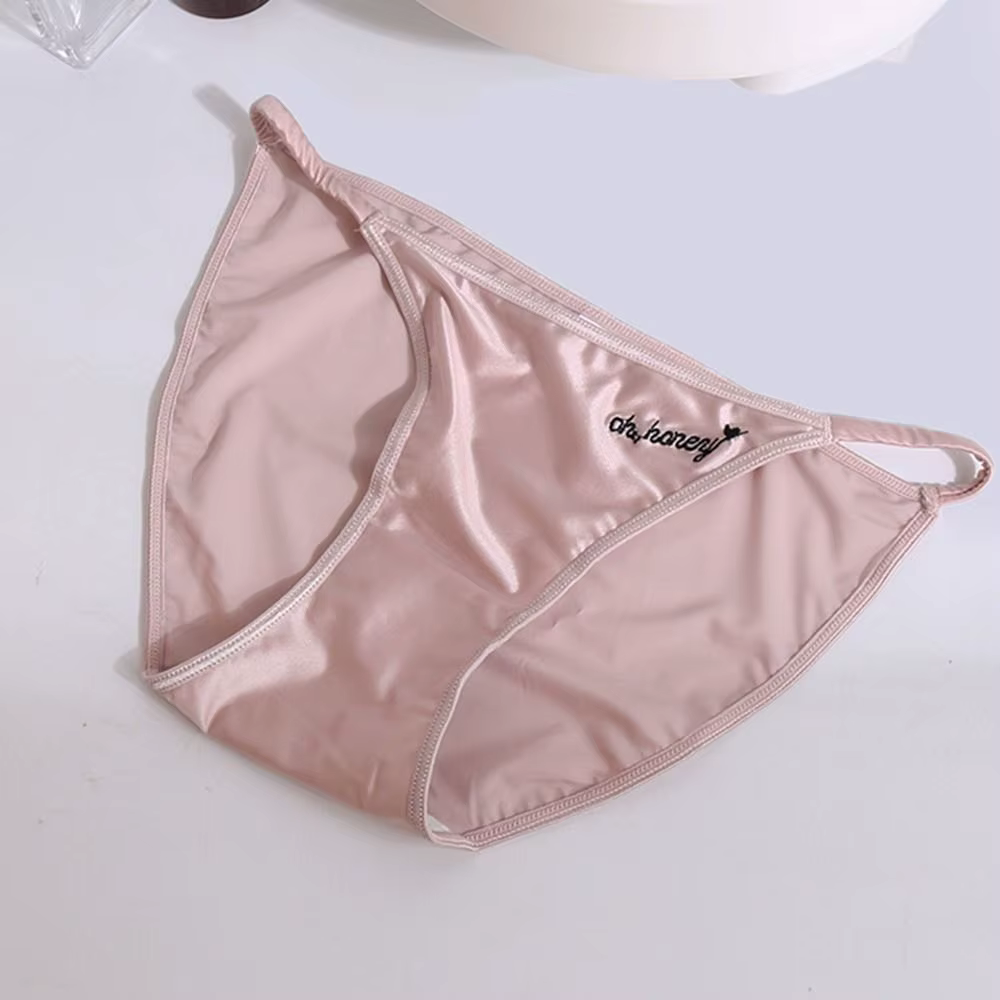Taille moyenne fine sangle intimes couleur unie filles femmes tache culottes