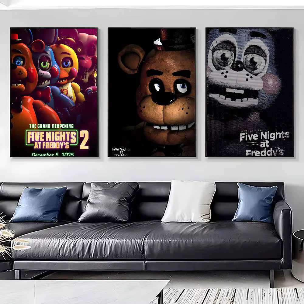 Affiche classique Five Nights at Freddy's (Fnaf) sur toile HD, impression esthétique avancée, décoration murale pour salon et maison
