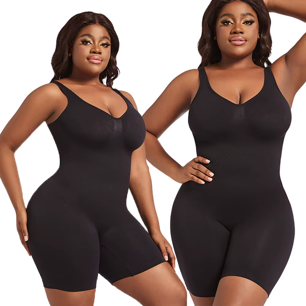 Body gainant amincissant pour femme grande taille