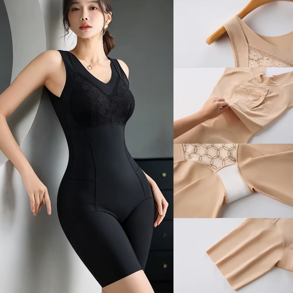 Body gainant intégral sans couture pour femme