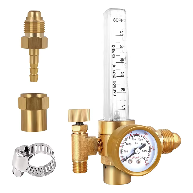 Hlzs-argon Mig Tig débitmètre régulateur de gaz jauge de soudage pour le soudage MIG soudage TIG