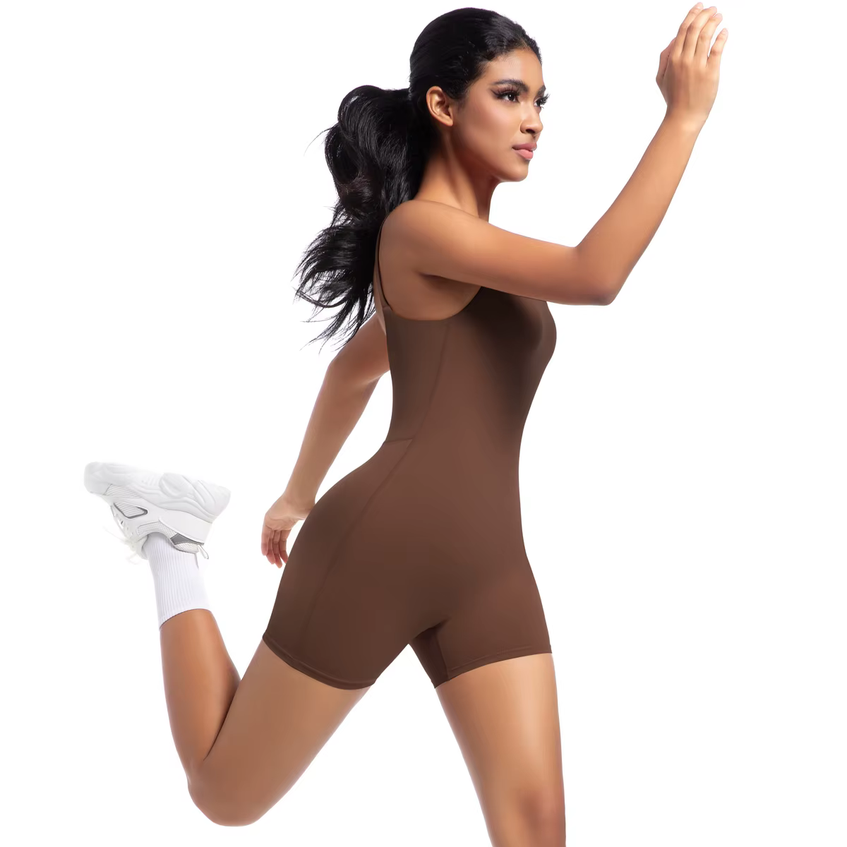 Combinaison dos nu sans couture pour femme