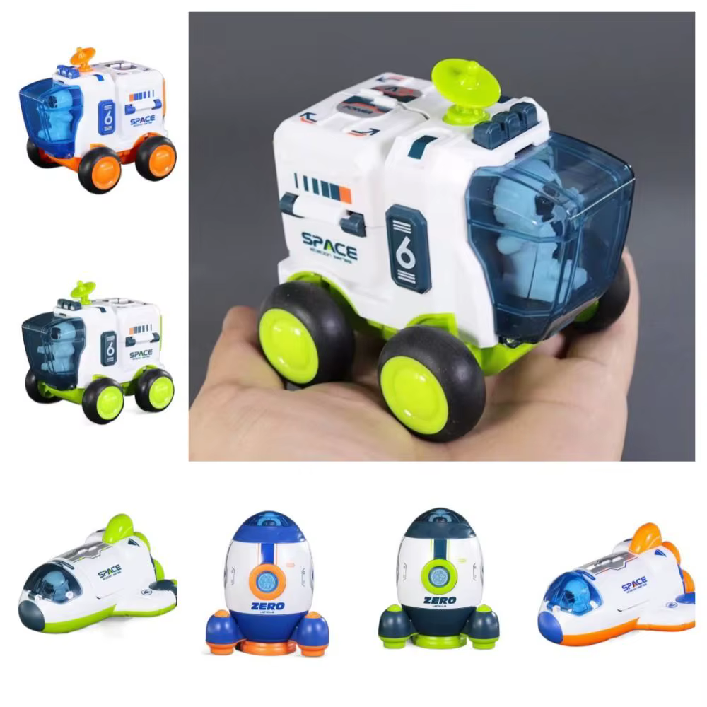 Vaisseau spatial amusant, jouets d'exploration spatiale, véhicule spatial, fusée détachable, voiture à inertie, avion jouet, astronaute pour garçons