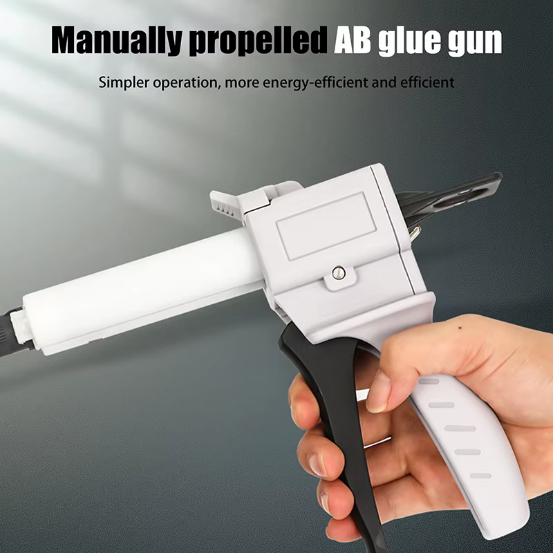 Pistolet à colle époxy AB 50ml, applicateur de cartouche universel à deux composants, pistolet à colle scellant adapté au mélange 1:1/2:1/10:1
