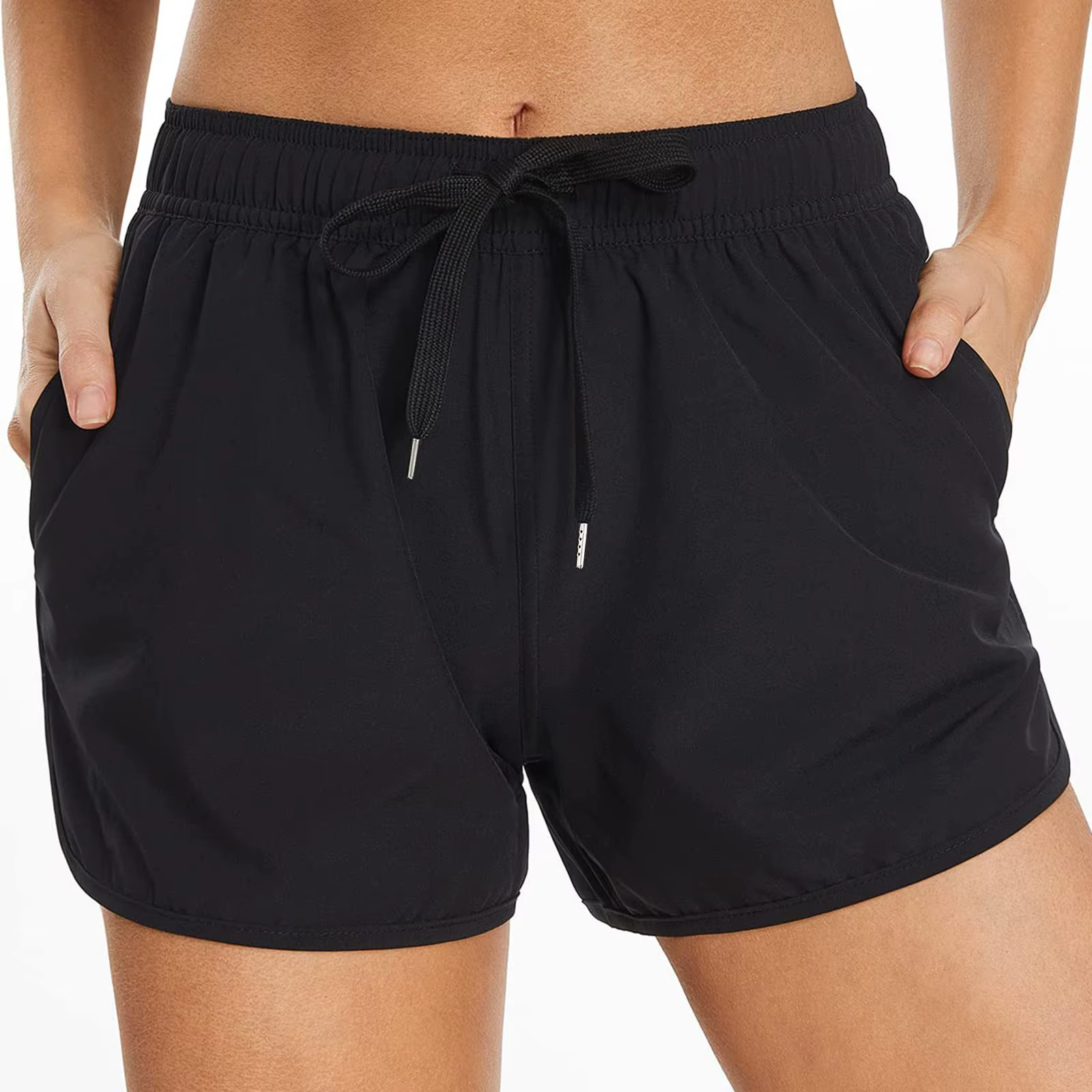 Short de bain avec poches pour femme