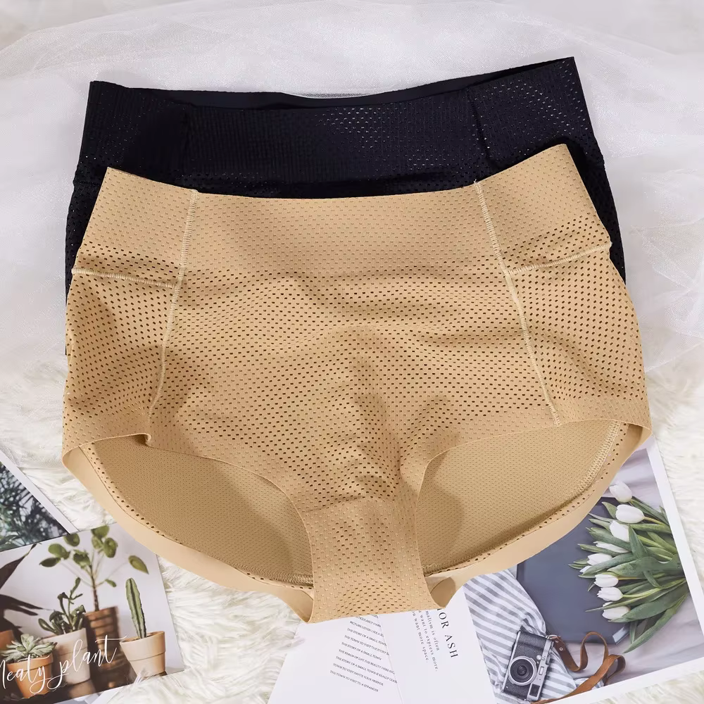 Femmes corps Shaper fesses rembourrées culotte taille moyenne hanche Pad faux bout