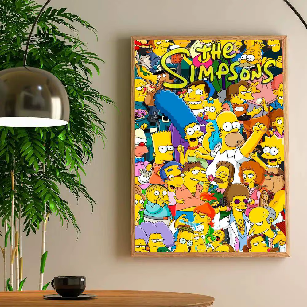 Affiches The Simpsons, impression HD, décoration murale Vintage, pour la maison, la salle d'étude, 1 pièce