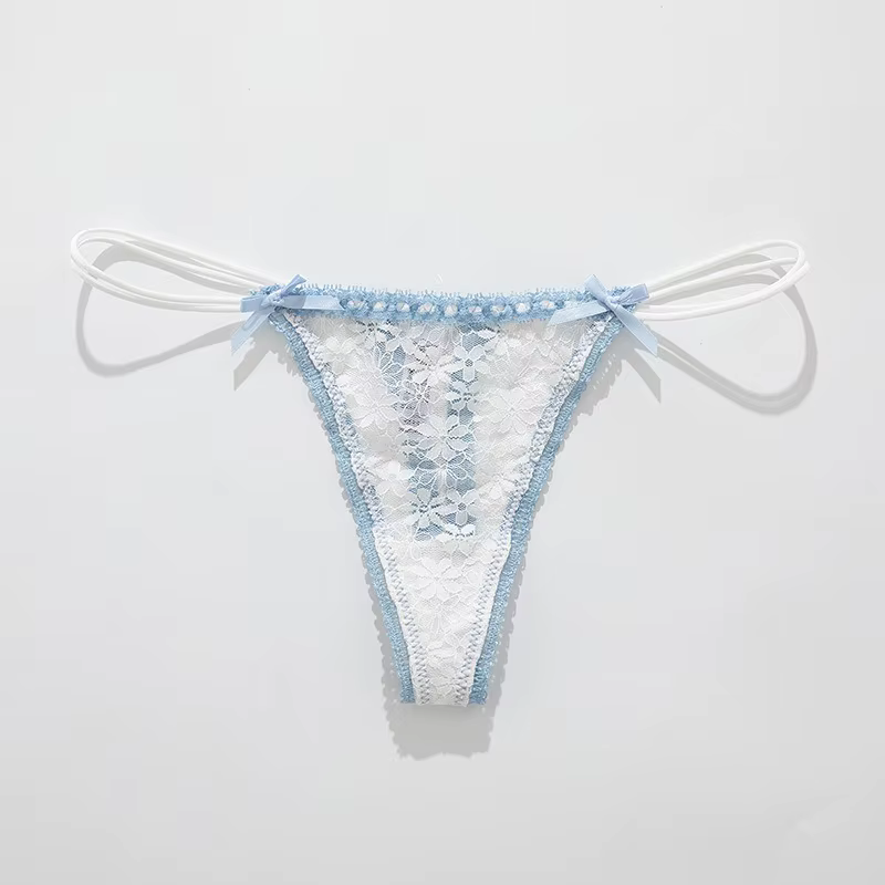 Culotte en dentelle avec nœud