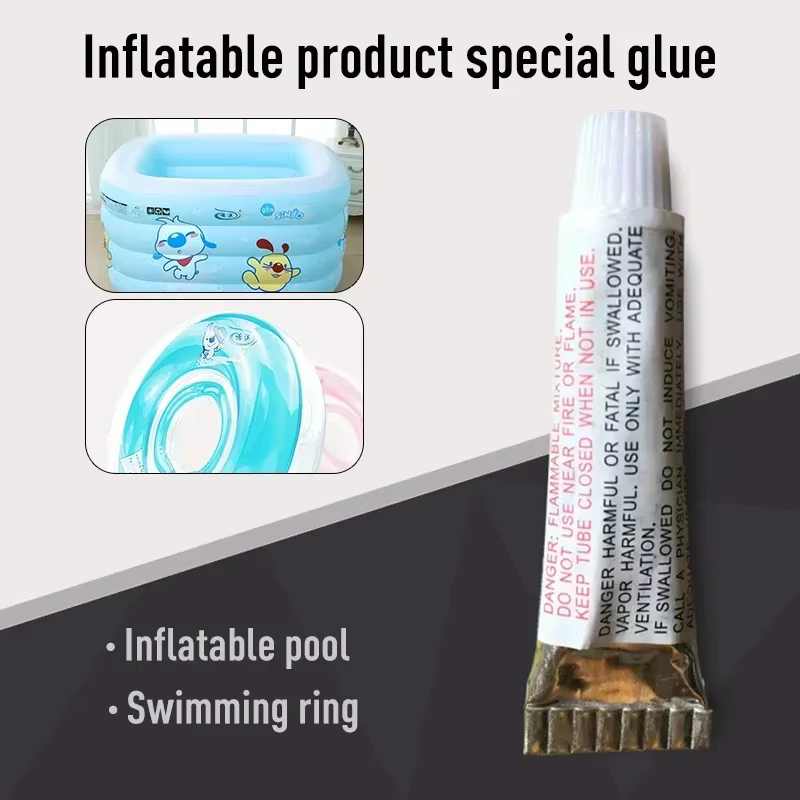 Patch de réparation de crevaison en PVC, kit de colle arina pour jouet gonflable, piscine, flotteur, lit pneumatique, Roi eurs, maison, 5 pièces