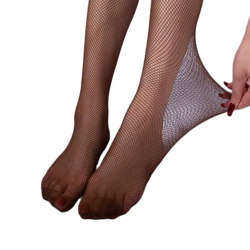 Collants résille grande taille femmes professionnel renforcé entrejambe et orteil danse latine