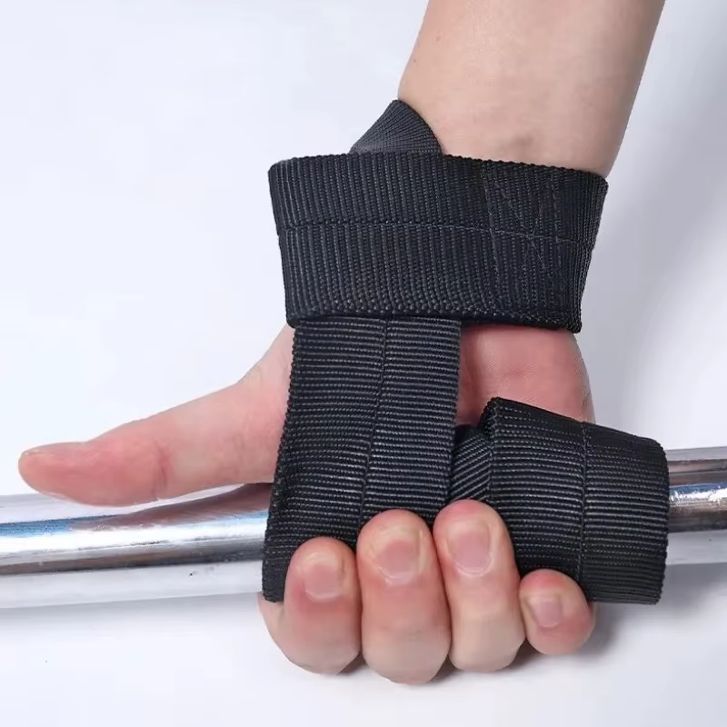 1 paire de sangles antidérapantes d'haltérophilie, sangles de levage mortes pour musculation et dynamophilie