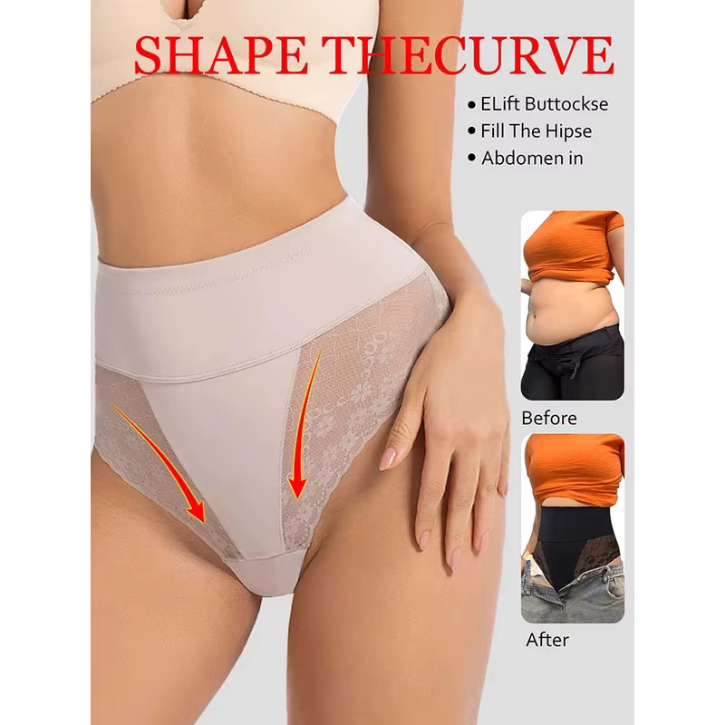 Culotte gainante string taille haute pour femme