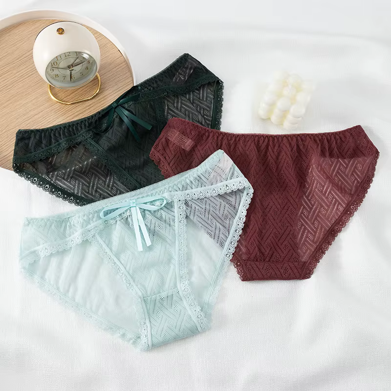 Sexy femmes culottes creux sous-vêtements en dentelle slips dames caleçons décontractés femme Lingerie intimes fille culotte Жіночі Тр