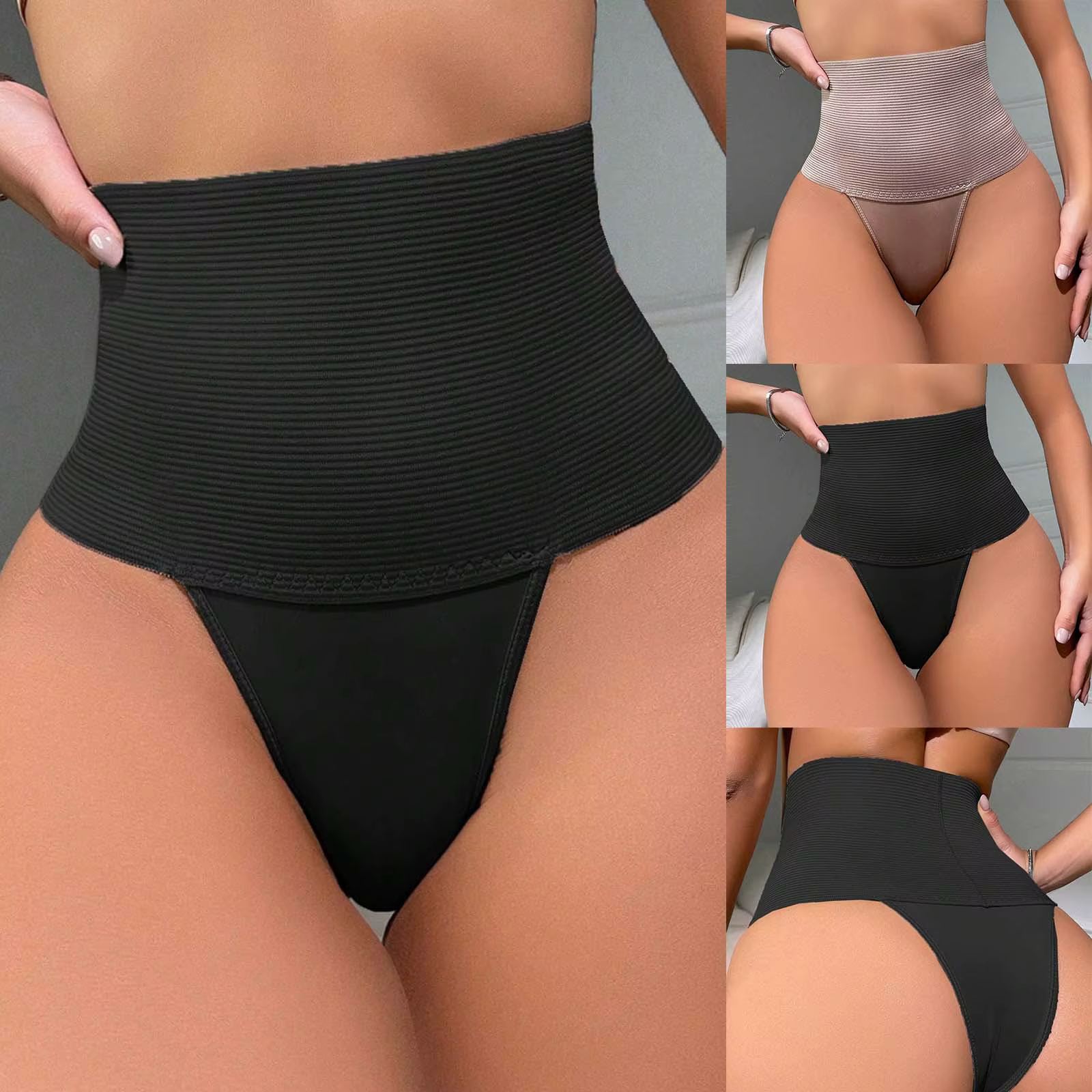 Femmes taille haute corps Shaper Compression contrôle culotte sans couture façonnage sous-vêtements bout