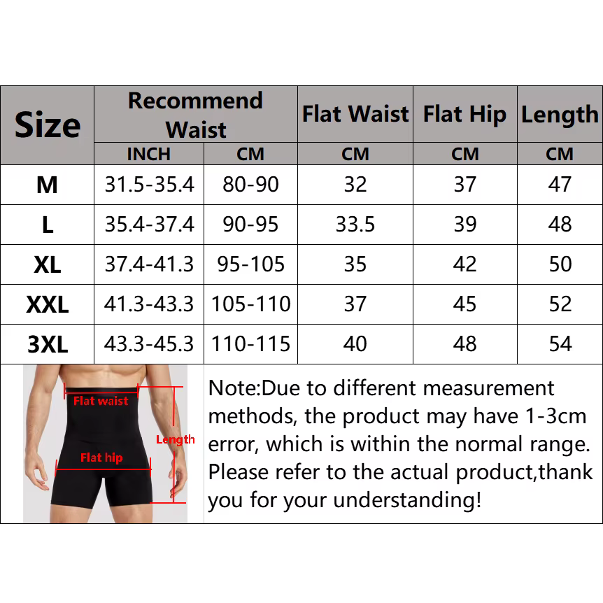 Hommes ventre contrôle Shorts corps Shaper Compression taille haute formateur