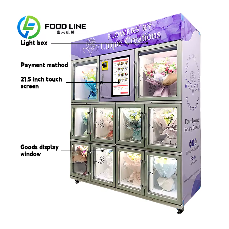 Machine personnalisable de prix d'usine de bonne qualité pour distributeur automatique de fleurs d'hôpital