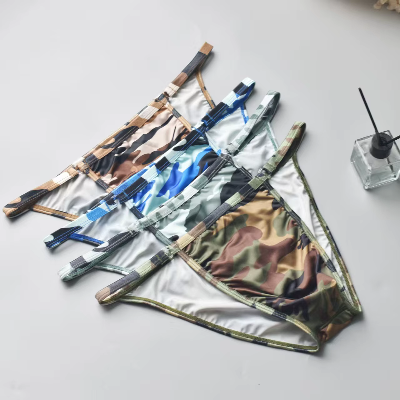 Caleçons pour hommes, caleçons sportifs respirants à poche discrète, anti-transpiration, taille mi-haute