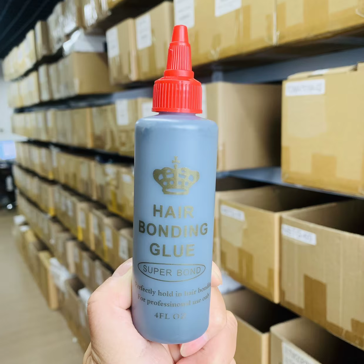 Colle de tissage de cheveux noirs, Anti-champignon imperméable, Super liaison pour une tenue parfaite dans la colle de dentelle