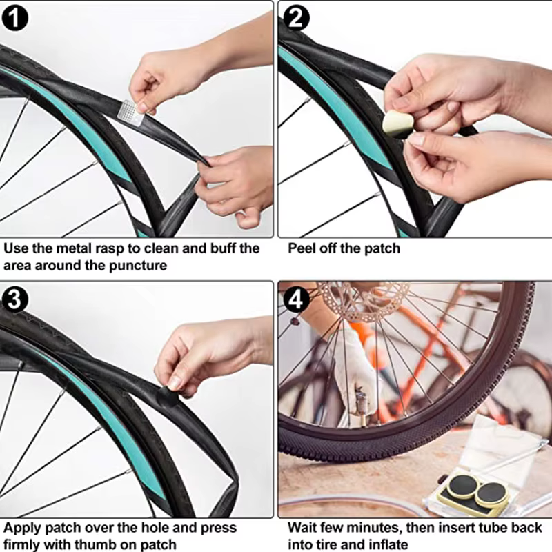 Patchs de réparation de pneus de vélo sans colle, 10/20/30 pièces, auto-adhésifs, à séchage rapide, accessoires de réparation de pneus de vélo