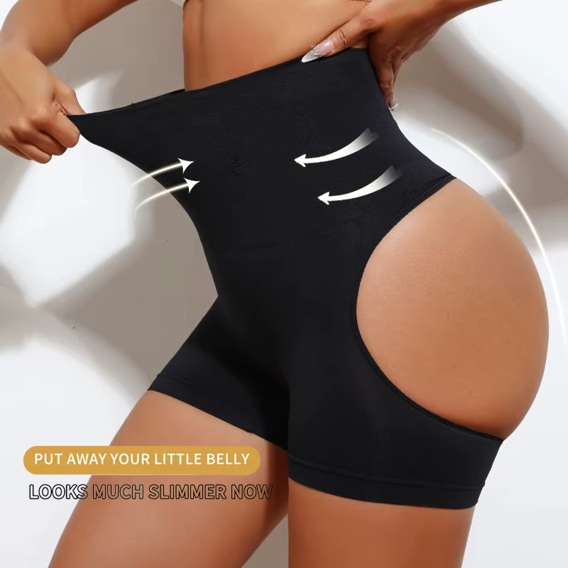 Femmes taille haute façonnage contrôle culotte bout