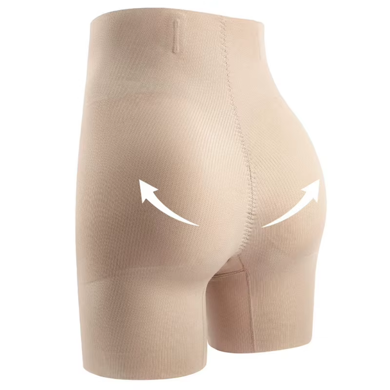 Culottes invisibles ultra-fines pour femmes, effet push-up fessier naturel, couleur unie, taille haute et sculptantes