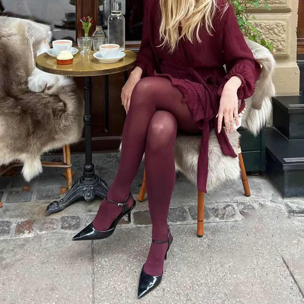 Talenza collants rouges bas minces