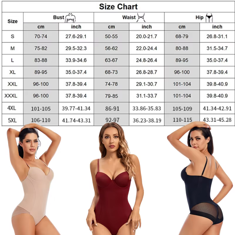 Body femmes Shapewear corps Shaper avec tasse