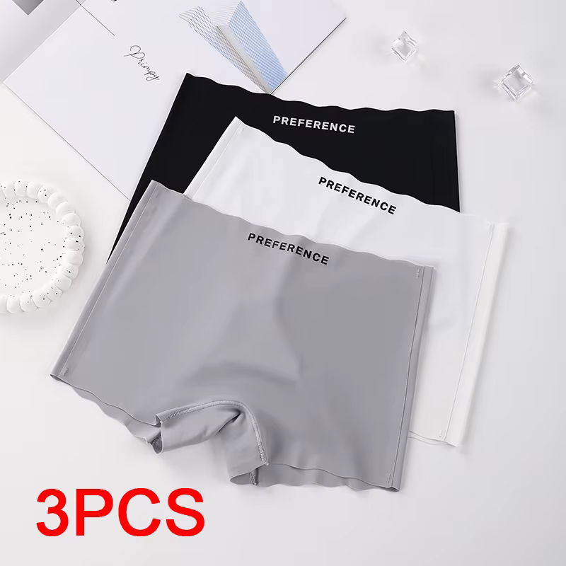 Short d'été pour femmes, culotte sous la jupe, pantalon court de sécurité en soie glacée, sous-vêtements de protection à volants, grande taille