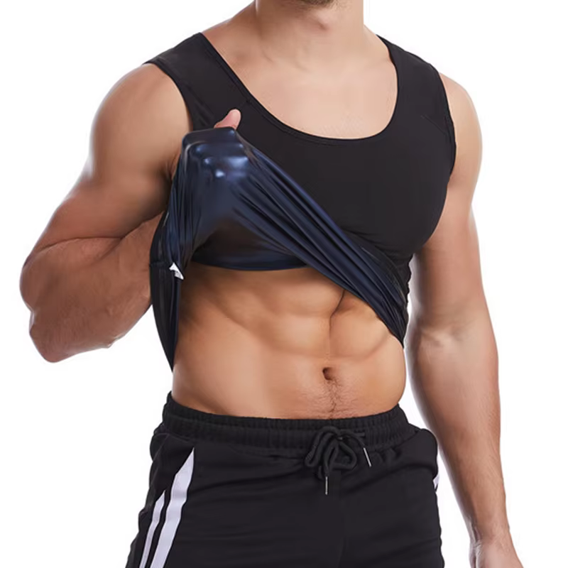Chemise de sauna à manches courtes pour hommes et femmes, vêtements en saillie imbibés de sueur, haut lesté, exercice d'entraînement, perte de poids