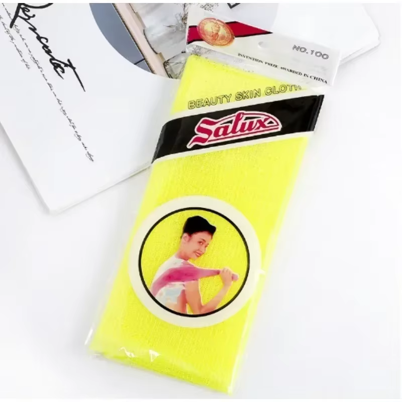 Lingette exfoliante pour la beauté de la peau, Gant de toilette japonais, Serviette de bain en nylon, Serviette polissante pour la peau, Éponge exfoliante pour le dos
