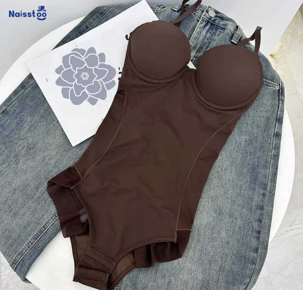 Naisstoo femmes Shapewear Body pour contrôle du ventre sans couture corps Shaper string combinaison soutiens-gorge