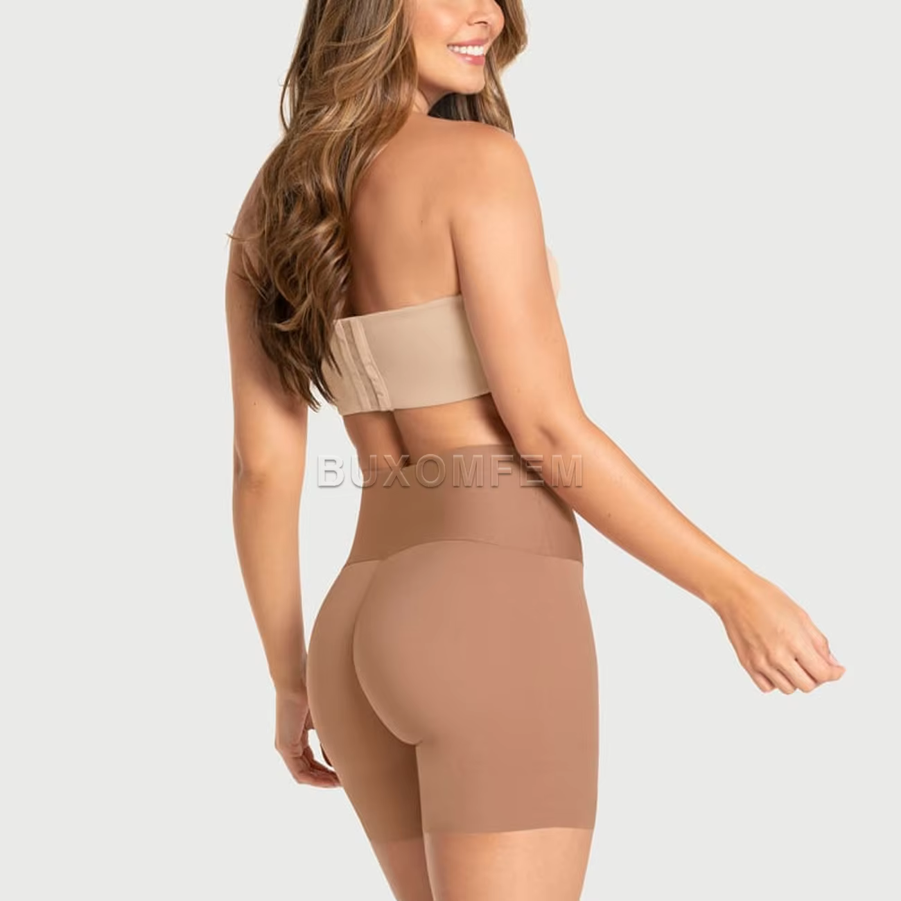 Short de mise en forme abdominale taille haute